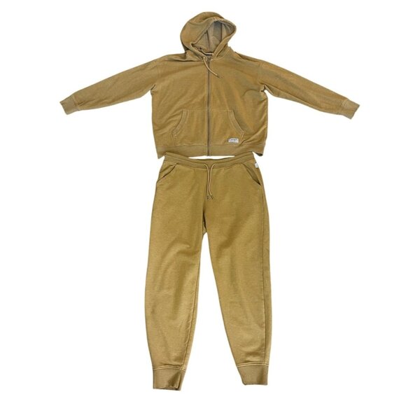 Eddie Bauer Womens Track Suit Set Size M Sweatpants Full Zip Hooded Jacket - Picture 1 of 13
